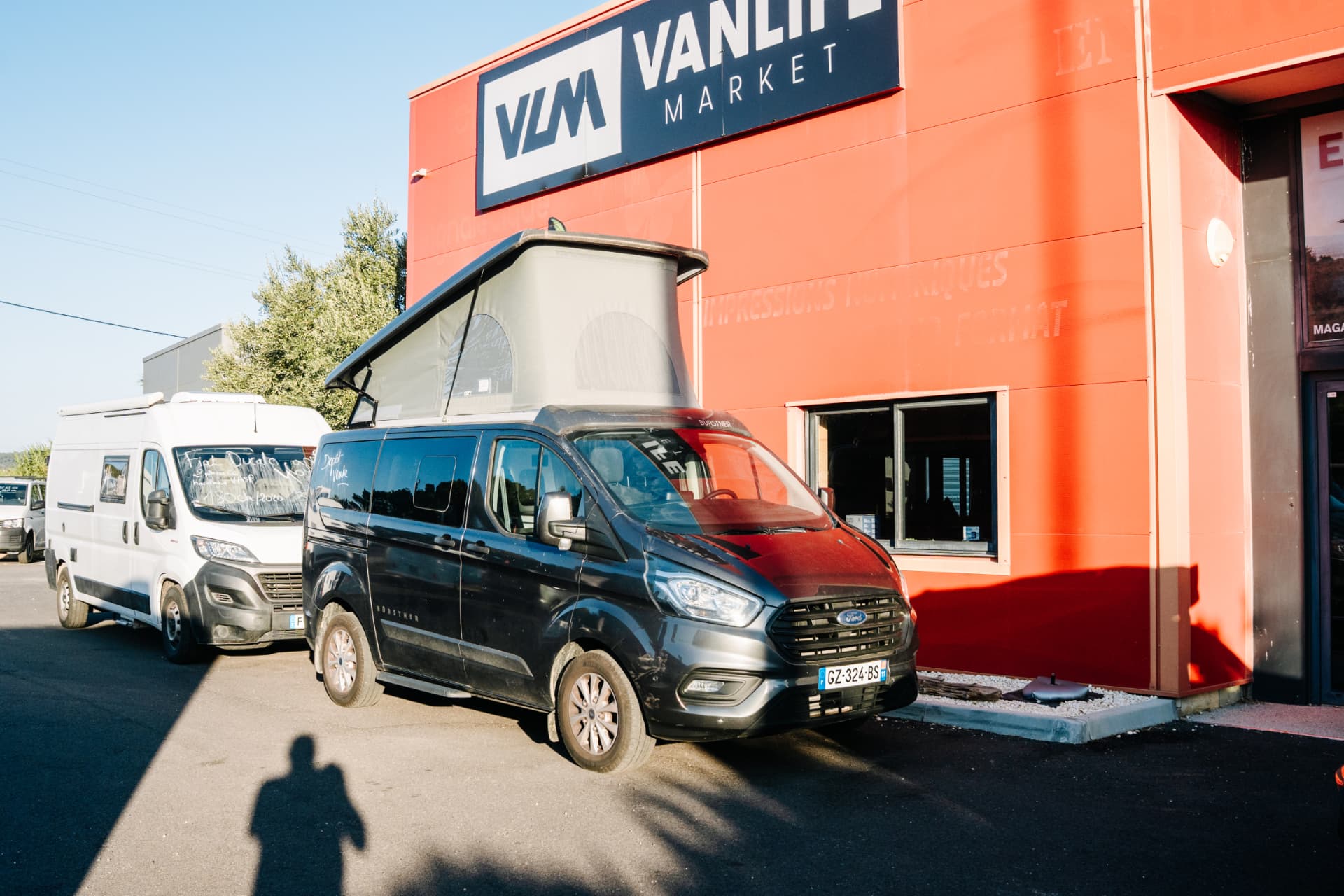 Ford Transit Custom Bürstner — 2024 — 130 ch — toit relevable — VASP — vue extérieure