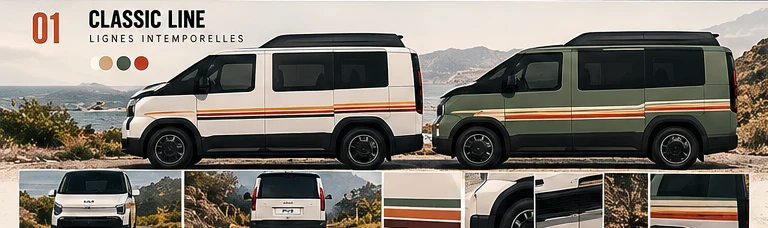 Covering Classic Line sur Kia PV5 — visuel conceptuel