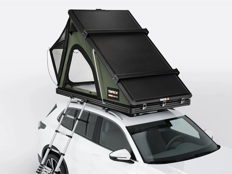 TentBox Cargo à coque ouverte sur un autre véhicule