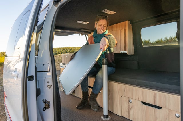 Meuble cuisine de l'Aventourer Origin X2 en configuration deux places