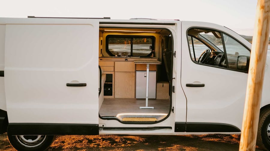 Aménagement Exokit installé dans un Renault Trafic
