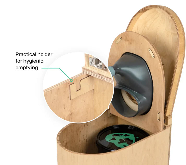 Toilette sèche Trobolo LunaBlœm – Élégante, sans odeur, idéale pour intérieur et extérieur