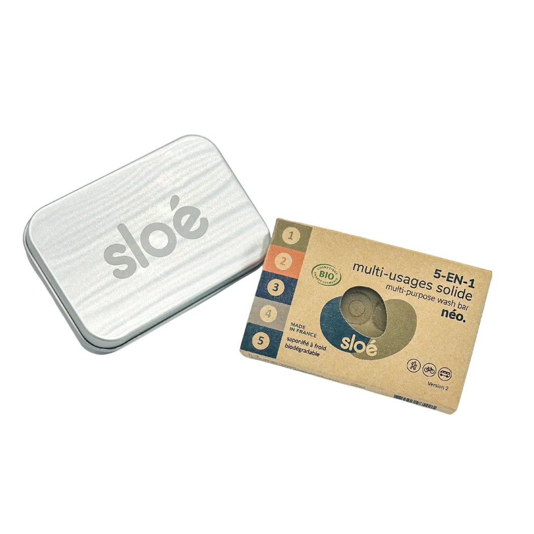 Savon multi-usages solide 5-en-1 – Néo – 100g – Sloé